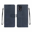کیف چرمی موبایل مگنتی محافظ لنزدار Xiaomi Redmi Note 10 4G / Redmi Note 10S / Poco M5S - سرمه ای